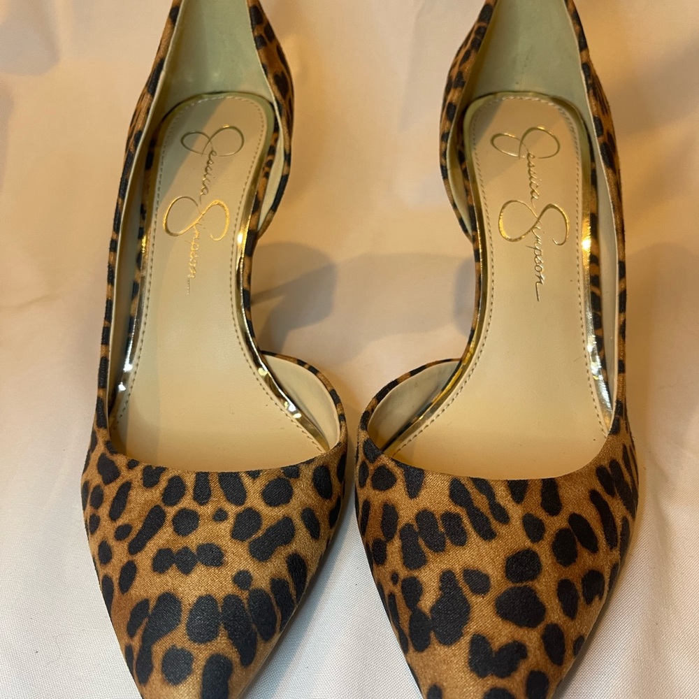 Jessica Simpson Leopard Print Heels